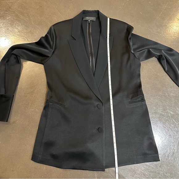 Rag & Bone - Women's Suit Tuxedo Blazer Jacket - Black - Size 10 - Picture 8 of 13